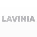 LAVINIA nome in polistirolo - Arial - Argento - Senza base