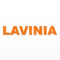 LAVINIA nome in polistirolo - Arial - Arancione - Senza base