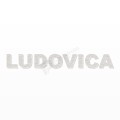 LUDOVICA nome in polistirolo - Arial - Bianco - Senza base