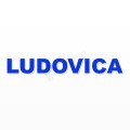LUDOVICA nome in polistirolo - Arial - Blu - Senza base