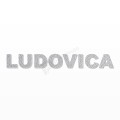 LUDOVICA nome in polistirolo - Arial - Argento - Senza base