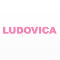 LUDOVICA nome in polistirolo - Arial - Rosa - Senza base