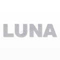LUNA nome in polistirolo - Arial - Argento - Senza base