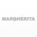 MARGHERITA nome in polistirolo - Arial - Argento - Senza base