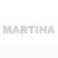 MARTINA nome in polistirolo - Arial - Bianco - Senza base
