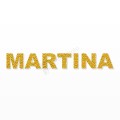 MARTINA nome in polistirolo - Arial - Oro - Senza base