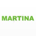 MARTINA nome in polistirolo - Arial - Verde - Senza base