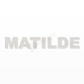 MATILDE nome in polistirolo - Arial - Bianco - Senza base
