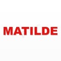 MATILDE nome in polistirolo - Arial - Rosso - Senza base