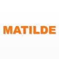 MATILDE nome in polistirolo - Arial - Arancione - Senza base
