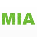 MIA nome in polistirolo - Arial - Verde - Senza base