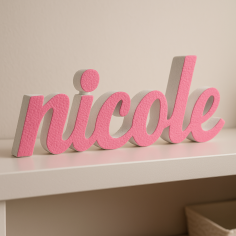 NICOLE nome in polistirolo - Ristella - Rosa - NICOLE.jpg