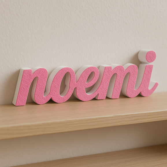 NOEMI nome in polistirolo - Ristella - Rosa -...