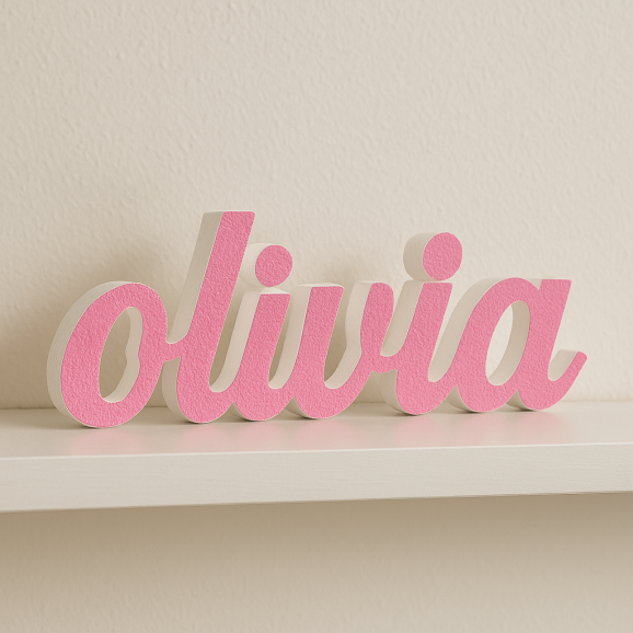 OLIVIA nome in polistirolo - Ristella - Rosa -...