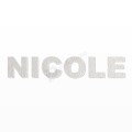 NICOLE nome in polistirolo - Arial - Bianco - Senza base
