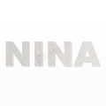 NINA nome in polistirolo - Arial - Bianco - Senza base