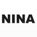 NINA nome in polistirolo - Arial - Nero - Senza base