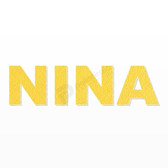 NINA nome in polistirolo - Arial - Giallo - Senza base