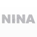 NINA nome in polistirolo - Arial - Argento - Senza base