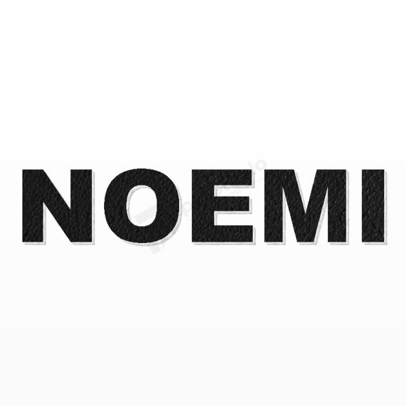 NOEMI nome in polistirolo - Arial - Nero - Senza base