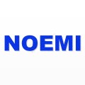 NOEMI nome in polistirolo - Arial - Blu - Senza base