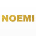 NOEMI nome in polistirolo - Arial - Oro - Senza base