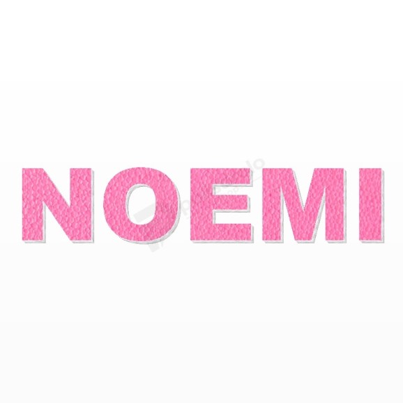 NOEMI nome in polistirolo - Arial - Rosa - Senza base
