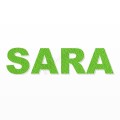 SARA nome in polistirolo - Arial - Verde - Senza base