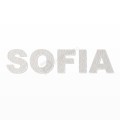SOFIA nome in polistirolo - Arial - Bianco - Senza base