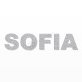 SOFIA nome in polistirolo - Arial - Argento - Senza base