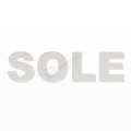 SOLE nome in polistirolo - Arial - Bianco - Senza base