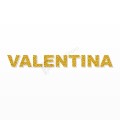 VALENTINA nome in polistirolo - Arial - Oro - Senza base