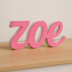ZOE nome in polistirolo - Ristella - Rosa - ZOE.jpg