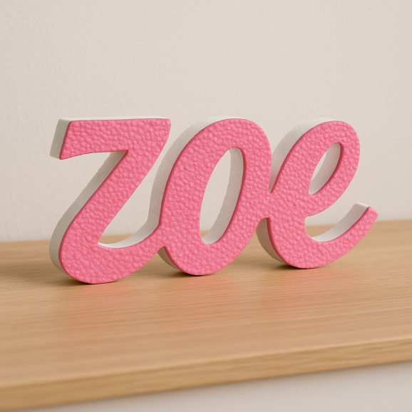ZOE nome in polistirolo - Ristella - Rosa -...
