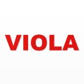 VIOLA nome in polistirolo - Arial - Rosso - Senza base