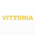 VITTORIA nome in polistirolo - Arial - Giallo - Senza base