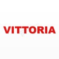 VITTORIA nome in polistirolo - Arial - Rosso - Senza base