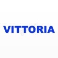 VITTORIA nome in polistirolo - Arial - Blu - Senza base
