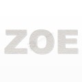 ZOE nome in polistirolo - Arial - Bianco - Senza base