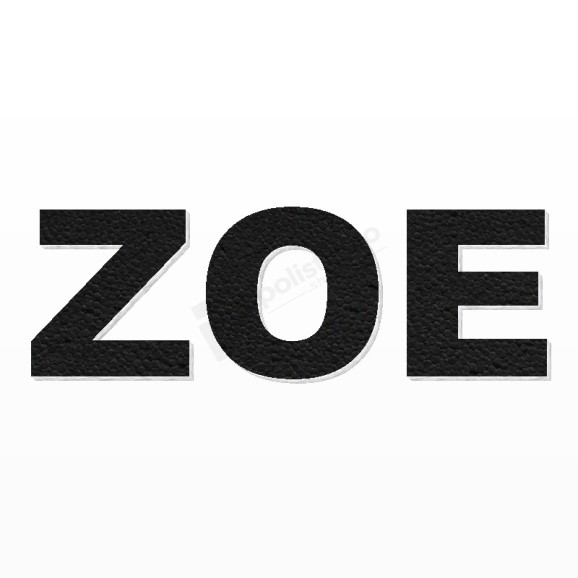 ZOE nome in polistirolo - Arial - Nero - Senza base