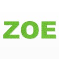 ZOE nome in polistirolo - Arial - Verde - Senza base