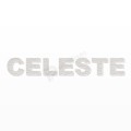 CELESTE nome in polistirolo - Arial - Bianco - Senza base