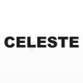 CELESTE nome in polistirolo - Arial - Nero - Senza base