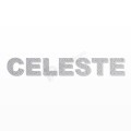 CELESTE nome in polistirolo - Arial - Argento - Senza base