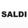 SALDI scritta in polistirolo - Arial - Nero - Senza base