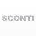 SCONTI scritta in polistirolo - Arial - Argento - Senza base