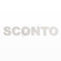 SCONTO scritta in polistirolo - Arial - Bianco - Senza base