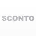 SCONTO scritta in polistirolo - Arial - Argento - Senza base