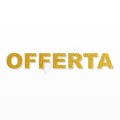 OFFERTA scritta in polistirolo - Arial - Oro - Senza base