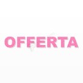 OFFERTA scritta in polistirolo - Arial - Rosa - Senza base
